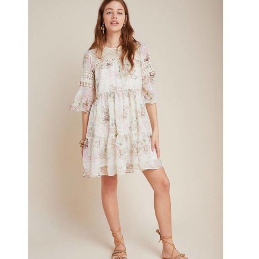 New Anthro Mynah Christianne Lace Tunic Dress